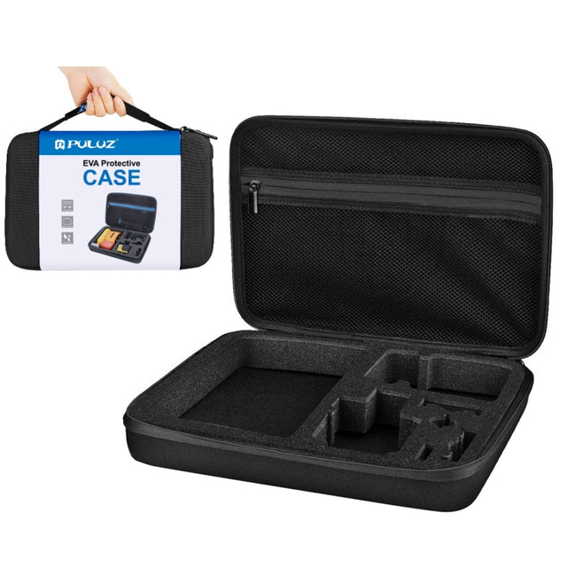 PULUZ Water-resistant Carrying and Travel Case for GoPro, Insta360, DJI and Other Action Cameras Accessories, Large Size: 32cm x 22cm x 7cm