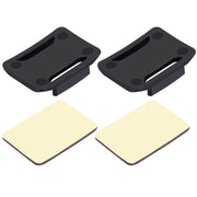 PULUZ 2 Curved Surface Mounts + 2 Adhesive Mount Stickers for PULUZ Action Sports Cameras Jaws Flex Clamp Mount for GoPro, Insta360, DJI and Other Action Cameras