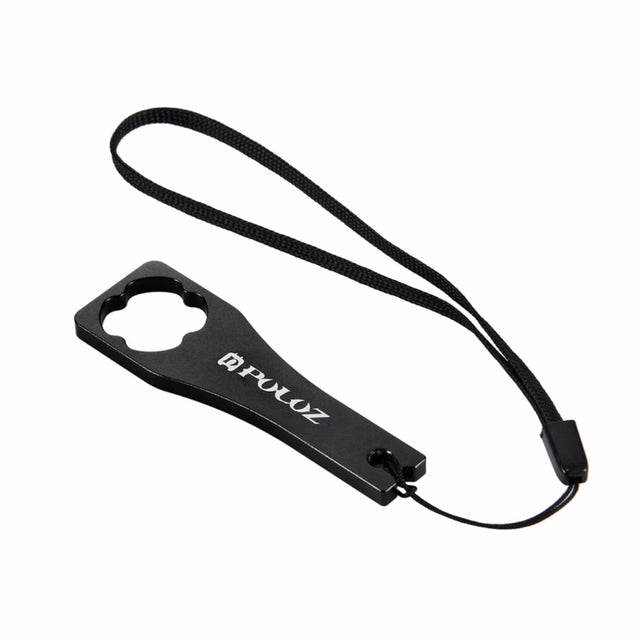PULUZ CNC Aluminum Alloy Tighten Screw Cap Wrench Tool for GoPro Hero11 Black / HERO10 Black / HERO9 Black / HERO8 Black / HERO7 /6 /5 /5 Session /4 Session /4 /3+ /3 /2 /1, Xiaoyi and Other Action Cameras(Black)