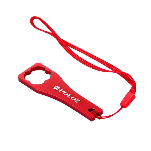 PULUZ CNC Aluminum Alloy Tighten Screw Cap Wrench Tool for GoPro Hero11 Black / HERO10 Black / HERO9 Black / HERO8 Black / HERO7 /6 /5 /5 Session /4 Session /4 /3+ /3 /2 /1, Xiaoyi and Other Action Cameras(Red)