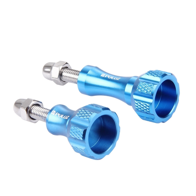 PULUZ CNC Aluminum Thumb Knob Stainless Bolt Nut Screw Set for GoPro Hero12 Black / Hero11 /10 /9 /8 /7 /6 /5, Insta360 Ace / Ace Pro, DJI Osmo Action 4 and Other Action Cameras(Blue) - free shipping - PMC Jewellery - Order now!