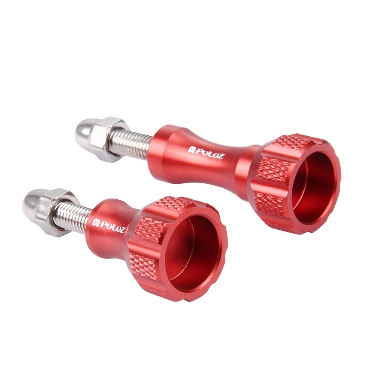 PULUZ CNC Aluminum Thumb Knob Stainless Bolt Nut Screw Set for GoPro Hero12 Black / Hero11 /10 /9 /8 /7 /6 /5, Insta360 Ace / Ace Pro, DJI Osmo Action 4 and Other Action Cameras(Red) - Screws by PULUZ | Online Shopping South Africa | PMC TechLife | Buy Now Pay Later Mobicred