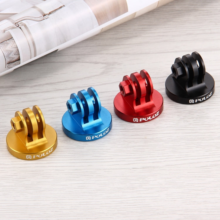 PULUZ 1/4 inch Screw Hole Tripod Mount CNC Adapter for GoPro, Insta360, DJI and Other Action Cameras(Gold) - Connection Mount by PULUZ | Online Shopping South Africa | PMC TechLife | Buy Now Pay Later Mobicred