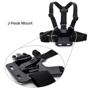 PULUZ Black Vertical Surface J-Hook Buckle Mount for PULUZ Action Sports Cameras Jaws Flex Clamp Mount for GoPro, Insta360, DJI and Other Action Cameras(Black)