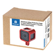 PULUZ Housing Shell CNC Aluminum Alloy Protective Cage with Insurance Frame for GoPro HERO5 Session /HERO4 Session /HERO Session(Red)