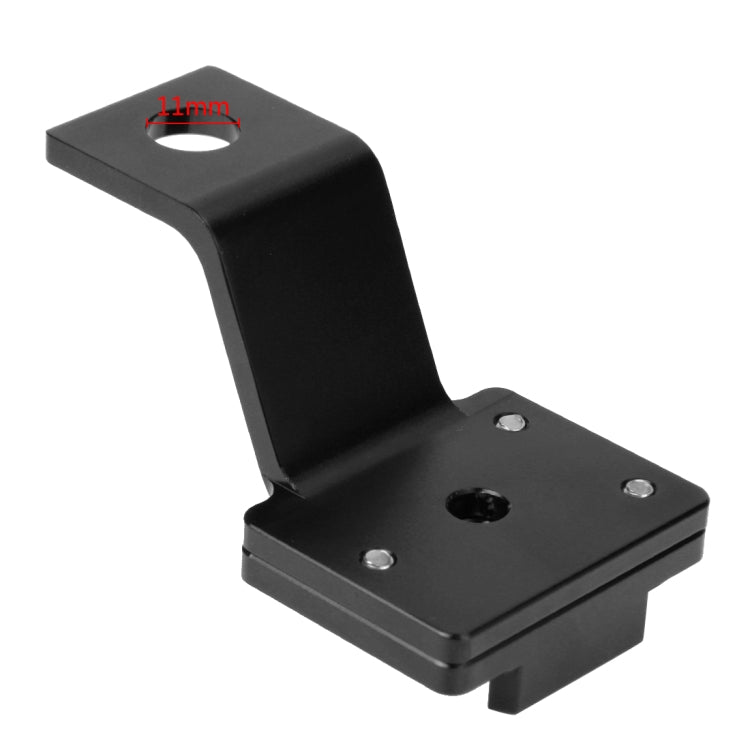 PULUZ Fixed Metal Motorcycle Holder Mount for GoPro, Insta360, DJI and Other Action Cameras(Black) - Holder by PULUZ | Online Shopping South Africa | PMC TechLife | Buy Now Pay Later Mobicred