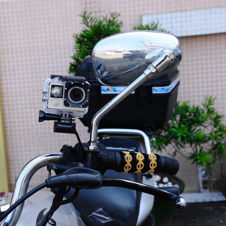 PULUZ Fixed Metal Motorcycle Holder Mount for GoPro, Insta360, DJI and Other Action Cameras(Black) - Holder by PULUZ | Online Shopping South Africa | PMC TechLife | Buy Now Pay Later Mobicred