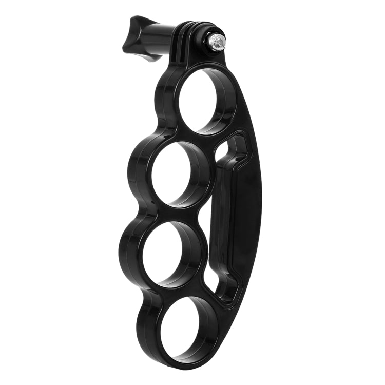 PULUZ Handheld Plastic Knuckles Fingers Grip Ring Monopod Tripod Mount with Thumb Screw for GoPro, Insta360, DJI and Other Action Cameras(Black) - Stabilizer Grip by PULUZ | Online Shopping South Africa | PMC Jewellery | Buy Now Pay Later Mobicred