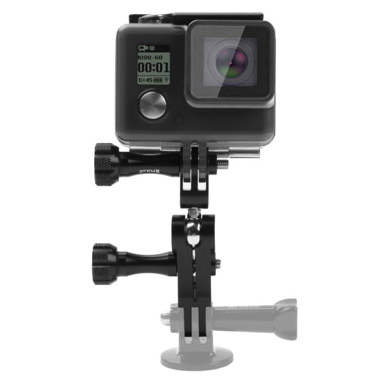 PULUZ CNC Aluminum Ball Joint Mount with 2 Long Screws for GoPro, Insta360, DJI and Other Action Cameras(Black) - free shipping - PMC TechLife - Order now!