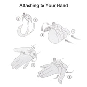PULUZ 3 in 1 Hand Wrist Arm Leg Straps 360-degree Rotation Mount for GoPro, Insta360, DJI and Other Action Cameras(Black)