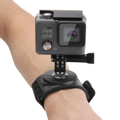 PULUZ 3 in 1 Hand Wrist Arm Leg Straps 360-degree Rotation Mount for GoPro, Insta360, DJI and Other Action Cameras(Black) - Wrist Strap by PULUZ | Online Shopping South Africa | PMC Jewellery | Buy Now Pay Later Mobicred