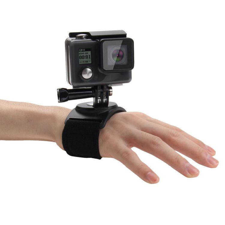 PULUZ 3 in 1 Hand Wrist Arm Leg Straps 360-degree Rotation Mount for GoPro, Insta360, DJI and Other Action Cameras(Black) - Wrist Strap by PULUZ | Online Shopping South Africa | PMC Jewellery | Buy Now Pay Later Mobicred