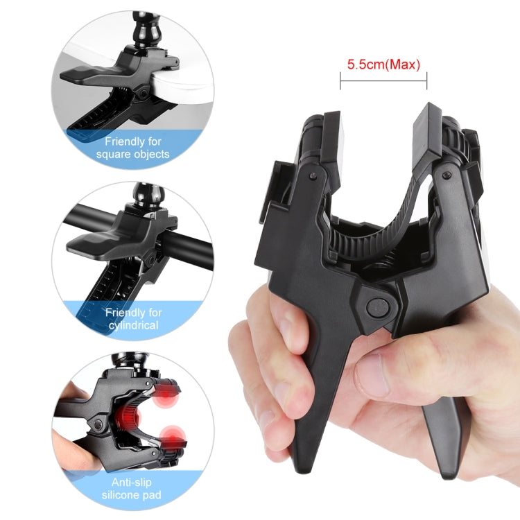PULUZ Action Sports Cameras Jaws Flex Clamp Mount for GoPro, Insta360, DJI and Other Action Cameras - Holder by PULUZ | Online Shopping South Africa | PMC TechLife | Buy Now Pay Later Mobicred