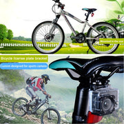 PULUZ Aluminium Alloy Bike Seat Cushion Mount for GoPro Hero12 Black / Hero11 /10 /9 /8 /7 /6 /5, Insta360 Ace / Ace Pro, DJI Osmo Action 4 and Other Action Cameras(Black)