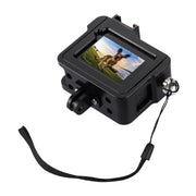 PULUZ Housing Shell CNC Aluminum Alloy Protective Cage with Insurance Frame & 52mm UV Lens for GoPro HERO(2018) /7 Black /6 /5(Black)