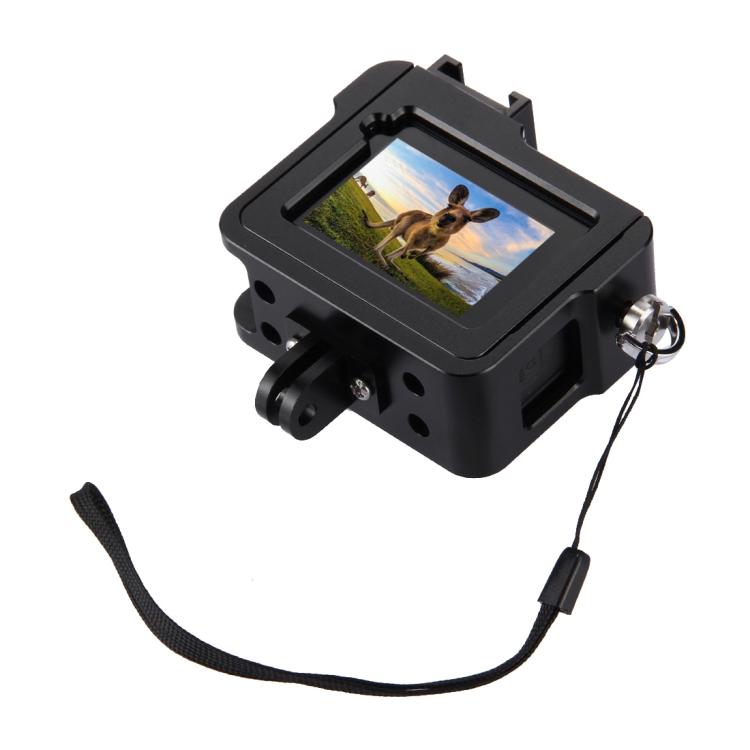 PULUZ Housing Shell CNC Aluminum Alloy Protective Cage with Insurance Frame & 52mm UV Lens for GoPro HERO(2018) /7 Black /6 /5(Black)