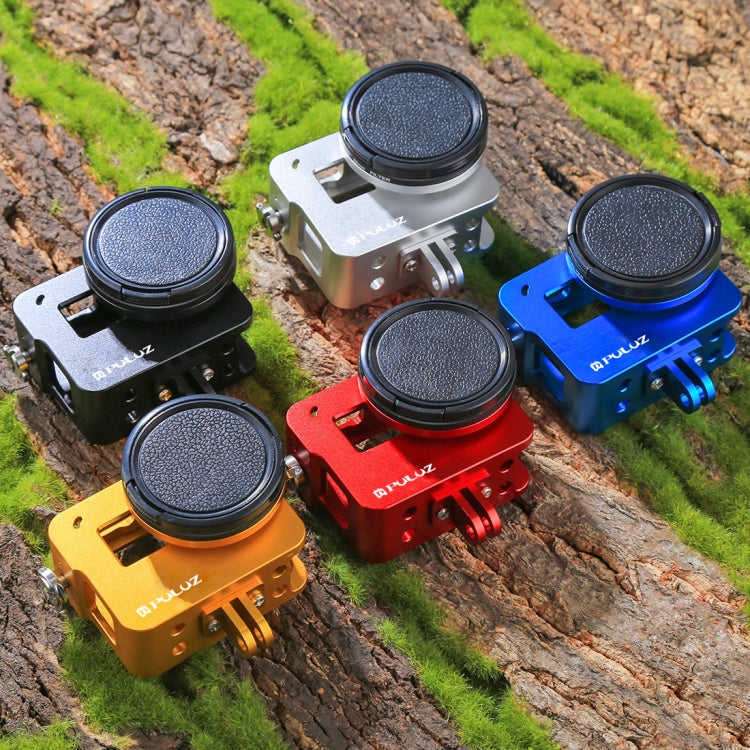 PULUZ Housing Shell CNC Aluminum Alloy Protective Cage with Insurance Frame & 52mm UV Lens for GoPro HERO(2018) /7 Black /6 /5(Gold) - free shipping - PMC TechLife - Order now!