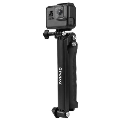 PULUZ 3-Way Grip Foldable Tripod Selfie-stick Extension Monopod for GoPro, Insta360 ONE R, DJI Osmo Action and Other Action Cameras, Length: 20-58cm - free shipping - PMC Jewellery - Order now!