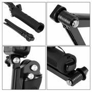 PULUZ 3-Way Grip Foldable Tripod Selfie-stick Extension Monopod for GoPro, Insta360 ONE R, DJI Osmo Action and Other Action Cameras, Length: 20-58cm