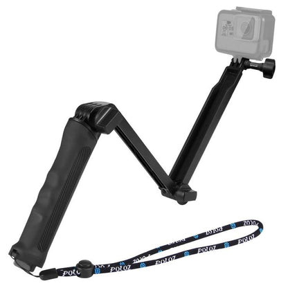 PULUZ 3-Way Grip Foldable Tripod Selfie-stick Extension Monopod for GoPro, Insta360 ONE R, DJI Osmo Action and Other Action Cameras, Length: 20-58cm - free shipping - PMC Jewellery - Order now!