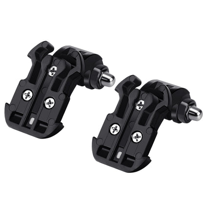 2 PCS PULUZ Black Vertical Surface J-Hook Buckle Mount Set for PULUZ Action Sports Cameras Jaws Flex Clamp Mount for GoPro, Insta360, DJI and Other Action Cameras(Black) - Connection Mount by PULUZ | Online Shopping South Africa | PMC Jewellery | Buy Now Pay Later Mobicred