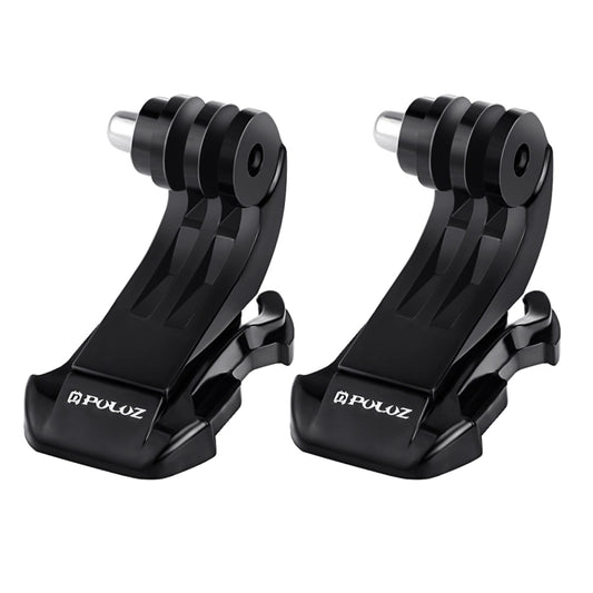 2 PCS PULUZ Black Vertical Surface J-Hook Buckle Mount Set for PULUZ Action Sports Cameras Jaws Flex Clamp Mount for GoPro, Insta360, DJI and Other Action Cameras(Black) - Connection Mount by PULUZ | Online Shopping South Africa | PMC Jewellery | Buy Now Pay Later Mobicred
