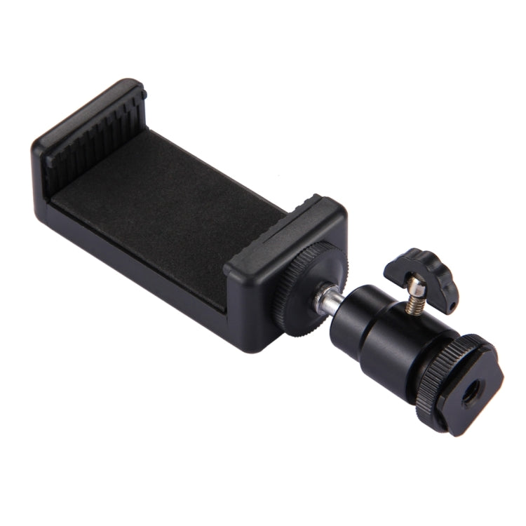 PULUZ 1/4 inch Hot Shoe Tripod Head +  Tripod Stand Clamp for iPhone, Samsung, Huawei, HTC, 5.5cm - 8cm Width Smartphones - Stand by PULUZ | Online Shopping South Africa | PMC TechLife | Buy Now Pay Later Mobicred