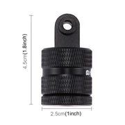 PULUZ 1/4 Inch Screw Hole Tripod Mount CNC Adapter for GoPro, Insta360, DJI and Other Action Cameras
