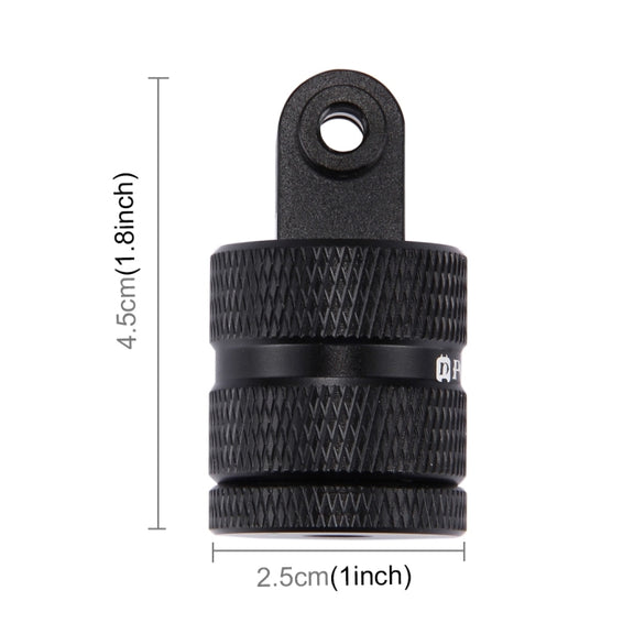 PULUZ 1/4 Inch Screw Hole Tripod Mount CNC Adapter for GoPro, Insta360, DJI and Other Action Cameras