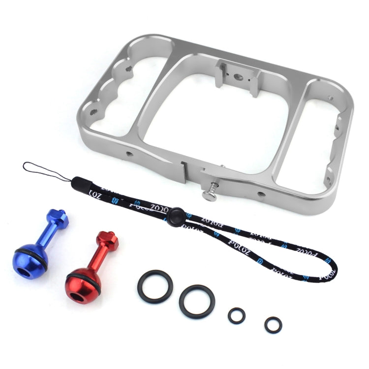 PULUZ Dual Handheld Diving Light Arm CNC Aluminum Mount with Lanyard for GoPro, Insta360, DJI and Other Action Cameras(Silver) - free shipping - PMC TechLife - Order now!