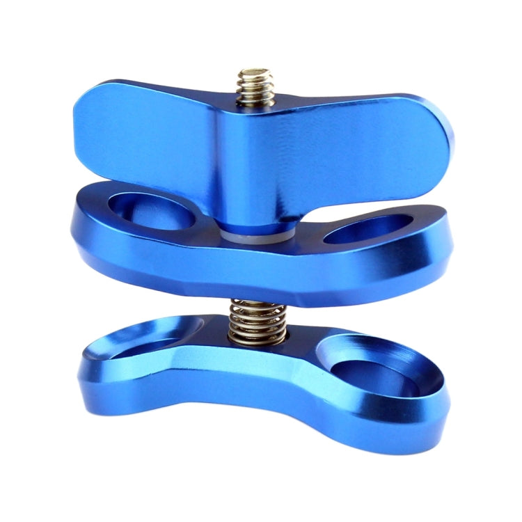 PULUZ Ball Clamp Close Hole Diving Camera Bracket CNC Aluminum Spring Flashlight Clamp for Diving Underwater Photography System(Blue) - Diving Accessories by PULUZ | Online Shopping South Africa | PMC Jewellery | Buy Now Pay Later Mobicred