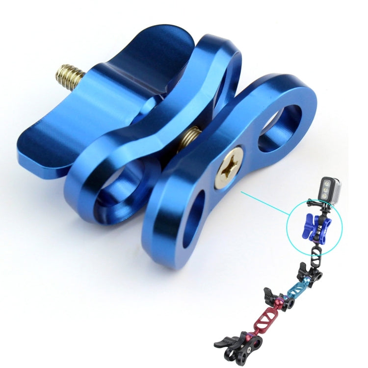 PULUZ Ball Clamp Close Hole Diving Camera Bracket CNC Aluminum Spring Flashlight Clamp for Diving Underwater Photography System(Blue) - Diving Accessories by PULUZ | Online Shopping South Africa | PMC Jewellery | Buy Now Pay Later Mobicred