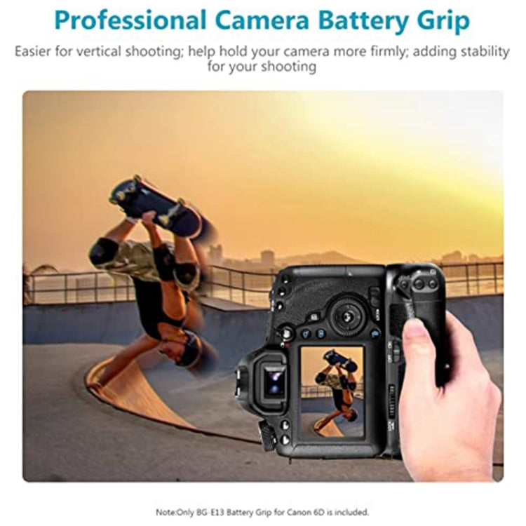 PULUZ Vertical Camera Battery Grip for Canon EOS 6D Mark II - Battery Grip by PULUZ | Online Shopping South Africa | PMC Jewellery | Buy Now Pay Later Mobicred