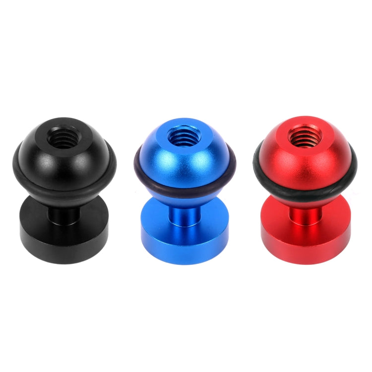PULUZ CNC Aluminum Ball Head Adapter Mount for GoPro, Insta360, DJI and Other Action Cameras, Diameter: 2.5cm(Black)