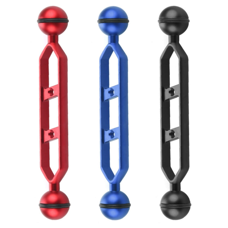PULUZ 7.0 inch 17.7cm Aluminum Alloy Dual Balls Arm, Ball Diameter: 25mm(Blue) - free shipping - PMC Jewellery - Order now!