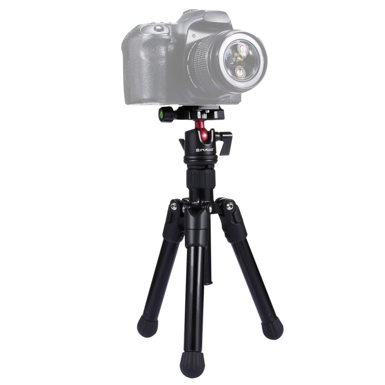 PULUZ  Pocket Mini Microspur Photos Magnesium Alloy Tripod Mount with 360 Degree Ball Head  for DSLR &  Digital Camera, Adjustable Height: 24.5-57cm, Load Max: 3kg - free shipping - PMc TechLife - Order now!