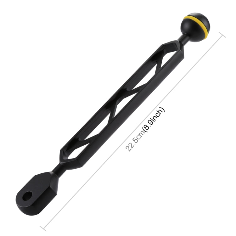PULUZ 8 inch 20.3cm Aluminum Alloy Ball Arm for Underwater Torch / Video Light, Ball Diameter: 2.5cm - free shipping - PMC Jewellery - Order now!