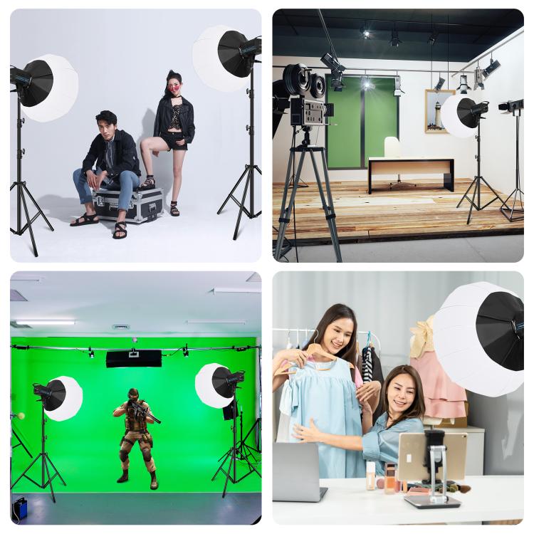 PULUZ 220V 120W Studio Video Light Dual Color Temperature Built-in Dissipate Heat System with Remote Control(EU Plug)