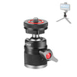 PULUZ Aluminum Alloy Ball Head Tripod Mount with Cold Shoe Base(Black) - free shipping - PMC TechLife - Order now!