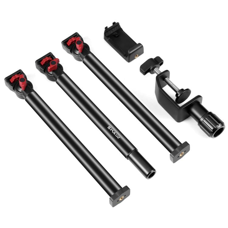 PULUZ Overhead Camera Mount C-Clamp Desk Stand Live Holder(Black) - free shipping - PMC Jewellery - Order now!