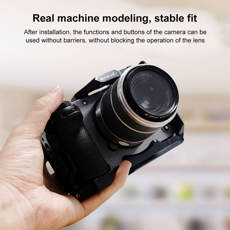 For Sony ILME-FX30 / FX3 PULUZ Metal Camera Cage Stabilizer Rig with NOTA Slider(Black) - free shipping - PMC Jewellery - Order now!