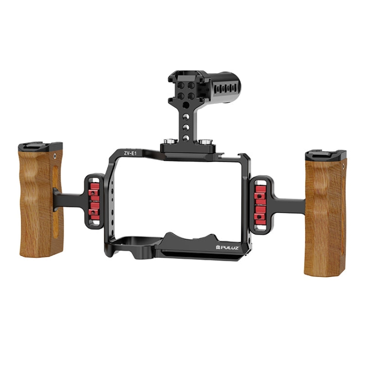 For Sony ZV-E1 PULUZ Aluminum Alloy Camera Cage Stabilizer (Black) - free shipping - PMC TechLife - Order now!