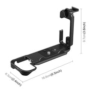 For Nikon Z6III / Z6II PULUZ 1/4 inch Vertical Shoot Quick Release L Plate Bracket Base Holder (Black)