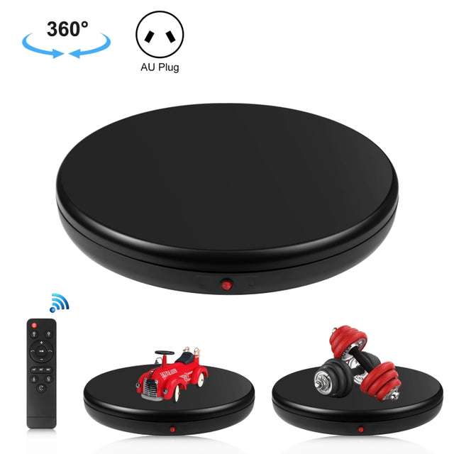 PULUZ 45cm Remote Control Adjusting Speed Rotating Turntable Display Stand, Black, Load 100kg(AU Plug)