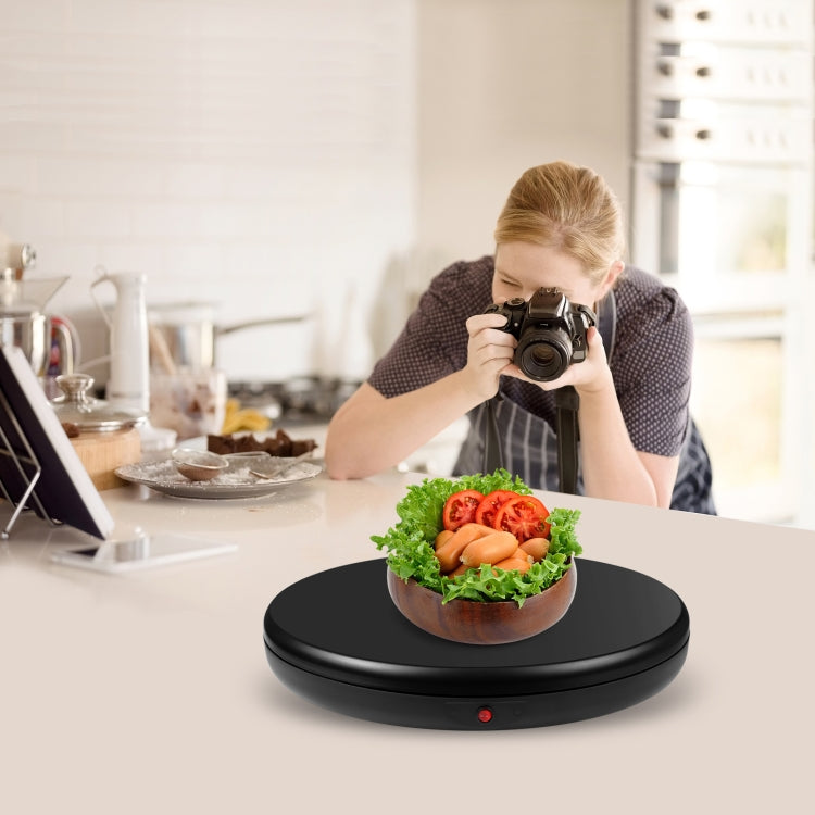 PULUZ 45cm Remote Control Adjusting Speed Rotating Turntable Display Stand, Black, Load 100kg(US Plug) - free shipping - PMC TechLife - Order now!