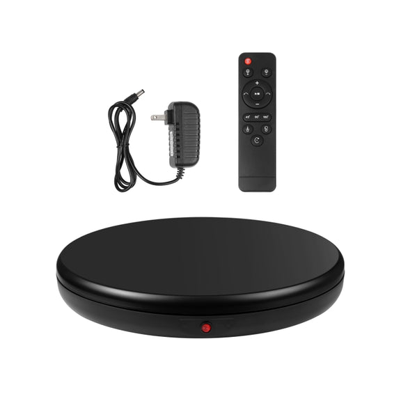 PULUZ 45cm Remote Control Adjusting Speed Rotating Turntable Display Stand, Black, Load 100kg(US Plug)