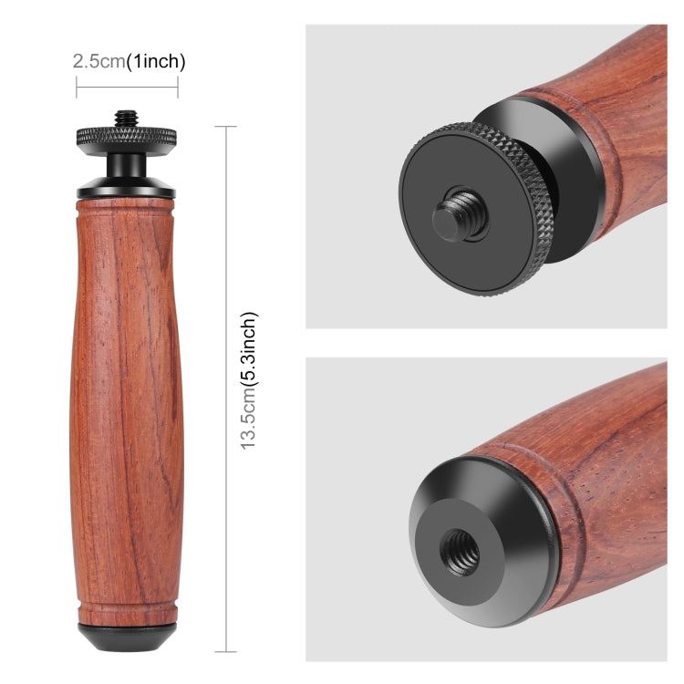 PULUZ Wooden Handle Camera Grip Stabilizer Handgrip - free shipping - PMC Jewellery - Order now!