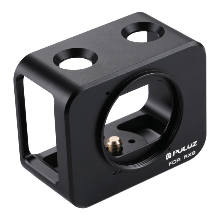 PULUZ for Sony RX0 Aluminum Alloy Protective Cage + 37mm UV Filter Lens + Lens Sunshade with Screws and Screwdrivers(Black) - Metal Cases by PULUZ | Online Shopping South Africa | PMC TechLife | Buy Now Pay Later Mobicred