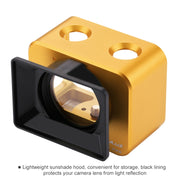 PULUZ for Sony RX0 Aluminum Alloy Protective Cage + 37mm UV Filter Lens + Lens Sunshade with Screws and Screwdrivers(Gold)