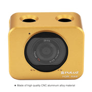 PULUZ for Sony RX0 Aluminum Alloy Protective Cage + 37mm UV Filter Lens + Lens Sunshade with Screws and Screwdrivers(Gold)